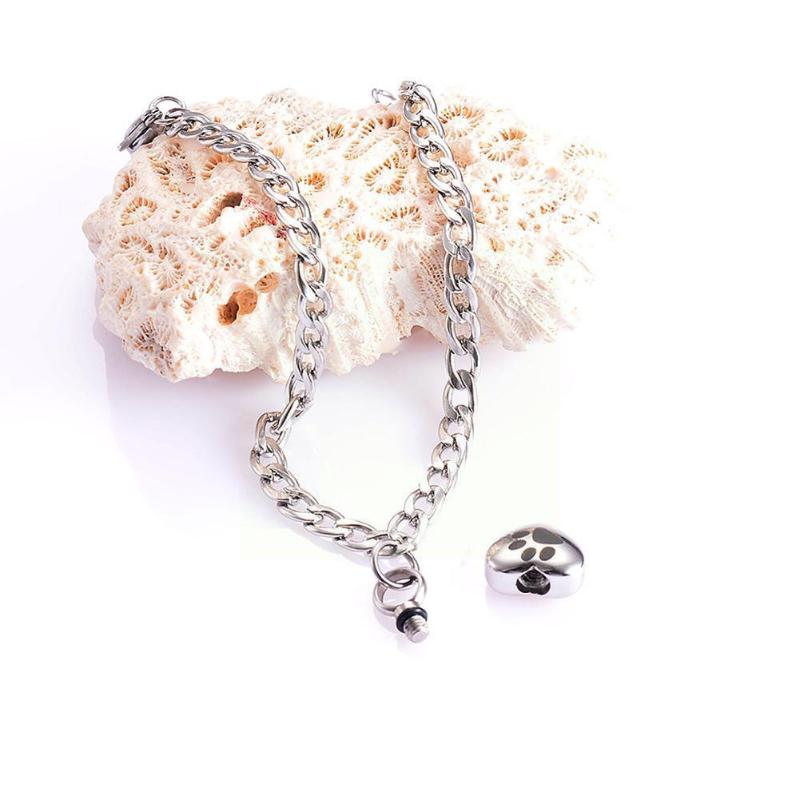Link, Chain Steel Pet Dog Cremation Ash Urn Bracelets Heart Pendant Bracelet For Memorial Jewelry Un X6w9, Black
Link, Chain Steel Pet Dog Cremation Ash Urn Bracelets Heart Pendant Bracelet For Memorial Jewelry Un X6w9, Black