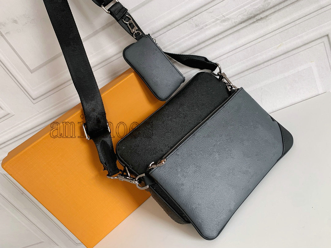 M69443 TRIO Messenger Bag Eclipse Reverse Canvas Mens Crossbody Bags 3 Piece Set Fashion Leather Man Shoulder Bag With Purse Wallet Clutch
M69443 TRIO Messenger Bag Eclipse Reverse Canvas Mens Crossbody Bags 3 Piece Set Fashion Leather Man Shoulder Bag With Purse Wallet Clutch