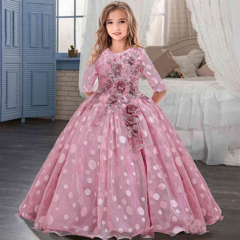 Girl's Winter Long Sleeve Flower Girl Elegant Kids Dresses For Girls Party And Wedding Bridesmaid Princess Dress 10 12 Years C0228, White
Girl's Winter Long Sleeve Flower Girl Elegant Kids Dresses For Girls Party And Wedding Bridesmaid Princess Dress 10 12 Years C0228, White