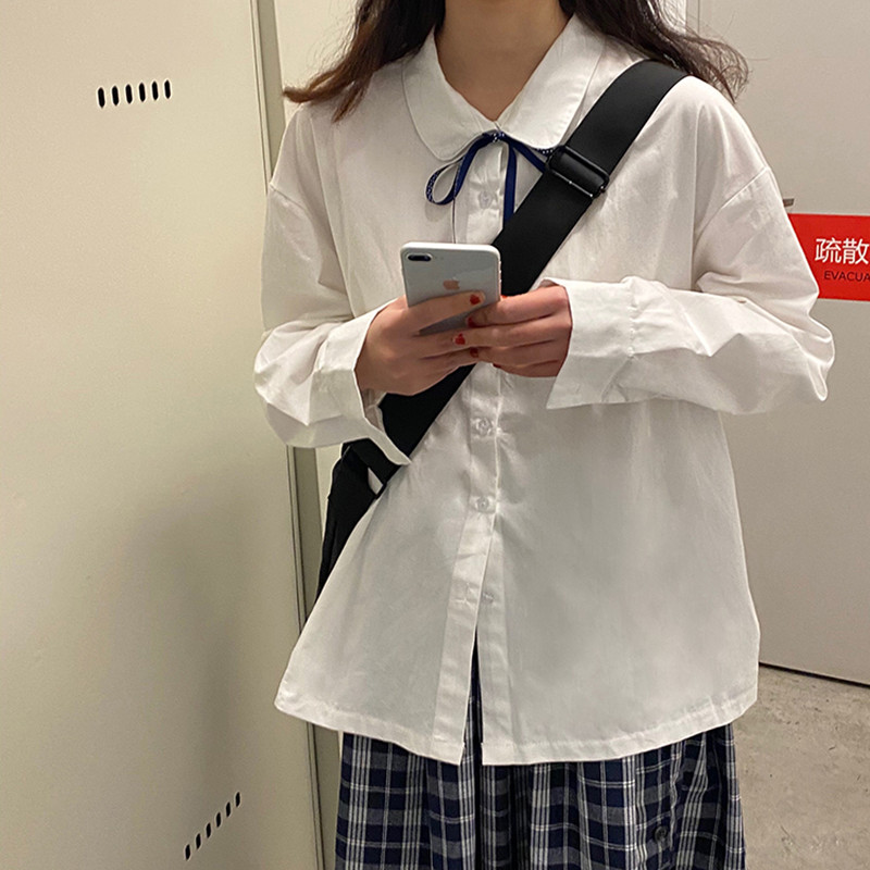 2021 spring autumn preppy style Women Tops and Blouses turn down collar sweet Long Sleeve Blouse Shirt womens (F3912), White
2021 spring autumn preppy style Women Tops and Blouses turn down collar sweet Long Sleeve Blouse Shirt womens (F3912), White