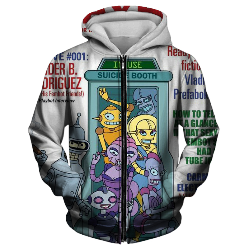 robot pattern mens zipper hoodie visual impact party top punk gothic round neck high quality american sweater hoodie, Black
robot pattern mens zipper hoodie visual impact party top punk gothic round neck high quality american sweater hoodie, Black
