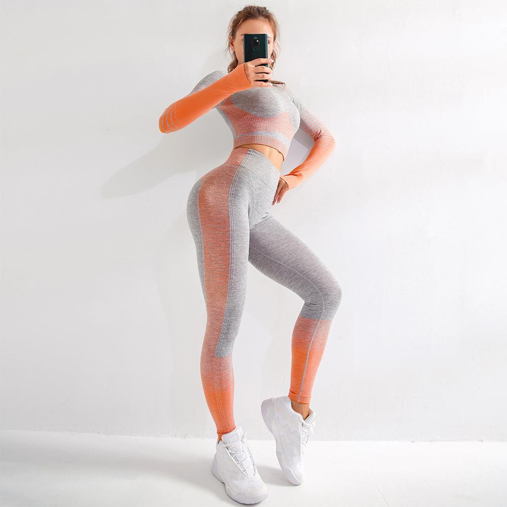 clothes seamless set womens legging fitness long sleeve crop bohemian sport suit tracksuit active wear gym pants, Black
clothes seamless set womens legging fitness long sleeve crop bohemian sport suit tracksuit active wear gym pants, Black