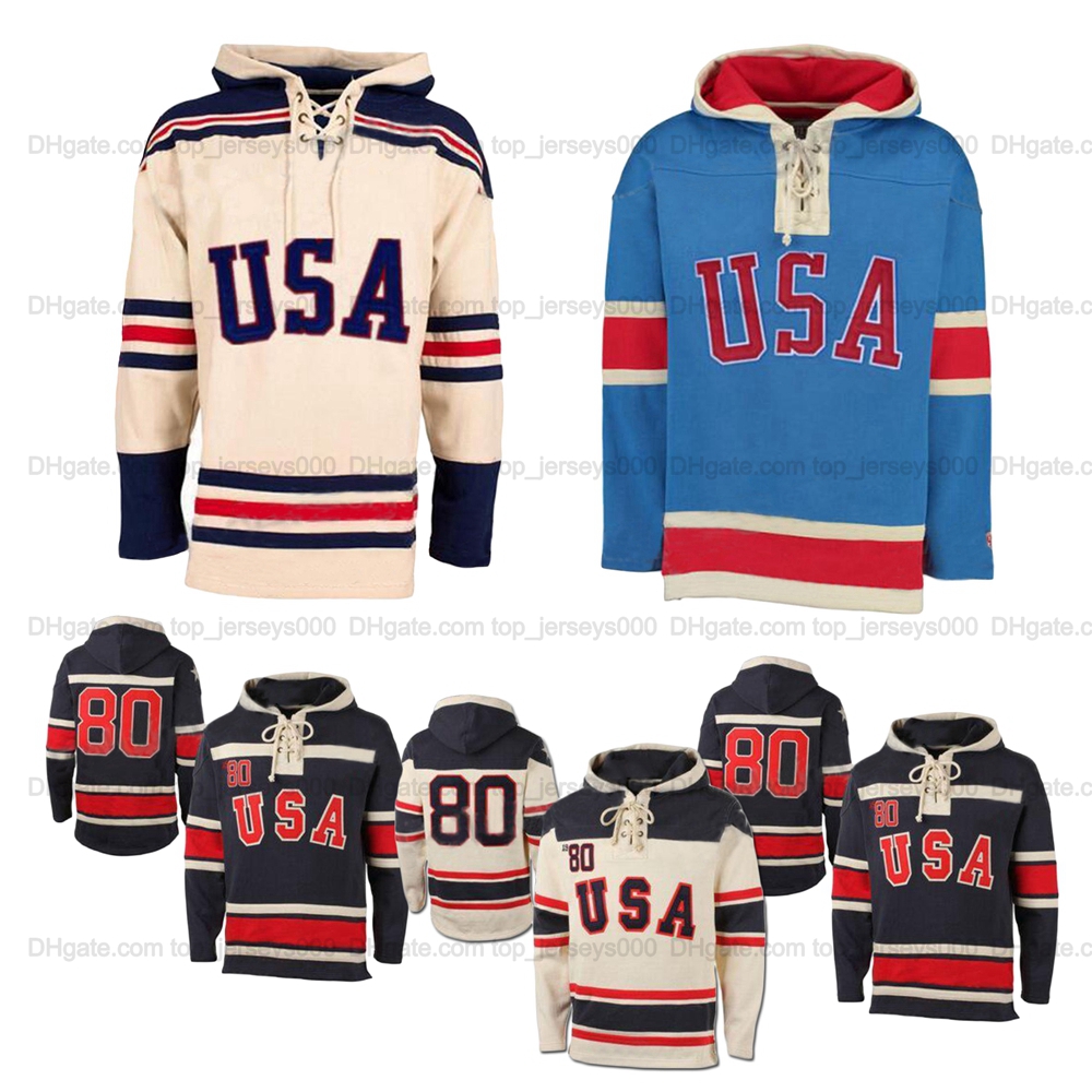 Custom 1980 Miracle On Team Usa Ice Hockey Jersey Hoodies Stitched Any Name And Number Beige Blue Navy Hoodie Sports Sweater Top Quality, As shown
Custom 1980 Miracle On Team Usa Ice Hockey Jersey Hoodies Stitched Any Name And Number Beige Blue Navy Hoodie Sports Sweater Top Quality, As shown