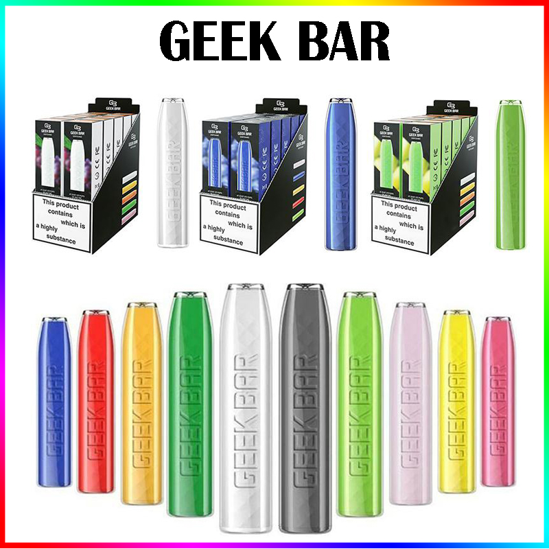 GEEK BAR Disposable E cigarettes 575 Puffs Vape Pen 2.4ml Prefilled Pods Cartridge 500mAh Battery Starter Kit pk Air Bars Lux
GEEK BAR Disposable E cigarettes 575 Puffs Vape Pen 2.4ml Prefilled Pods Cartridge 500mAh Battery Starter Kit pk Air Bars Lux