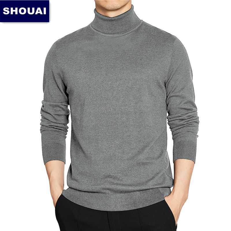 autumn/winter men's turtleneck sweater high quality fashion leisure comfort super soft feel pullovers thick sweater men's br 210818