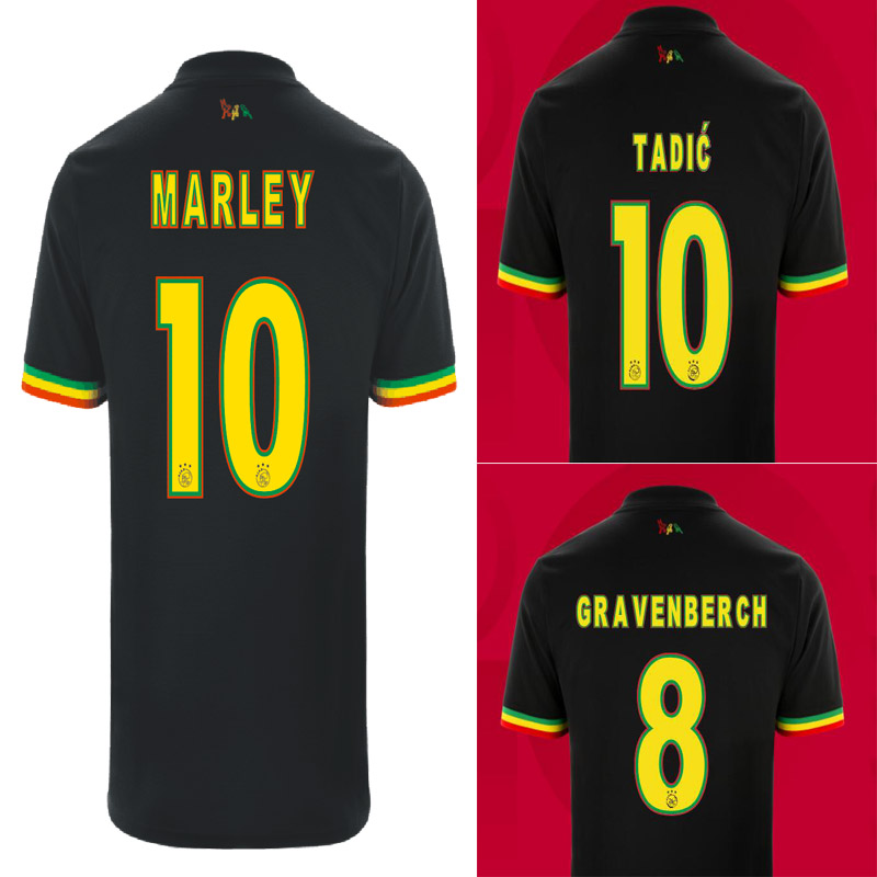 Ajaxes Bob Marley Soccer Jerseys TADIC BERGHUIS HALLER Third black Kit BLIND NERES CRUYFF KLAASSEN GRAVENBERCH 2022 football shirts men kids
Ajaxes Bob Marley Soccer Jerseys TADIC BERGHUIS HALLER Third black Kit BLIND NERES CRUYFF KLAASSEN GRAVENBERCH 2022 football shirts men kids