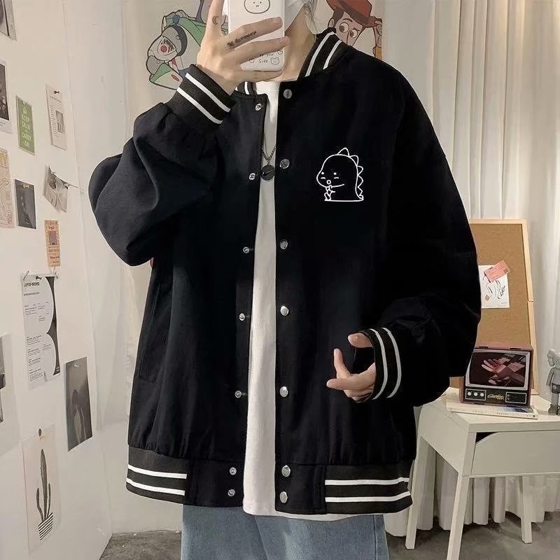 Baseball uniform men's brand versatile ruffian jacket Korean fashion summer coat autumn casual top, Black
Baseball uniform men's brand versatile ruffian jacket Korean fashion summer coat autumn casual top, Black