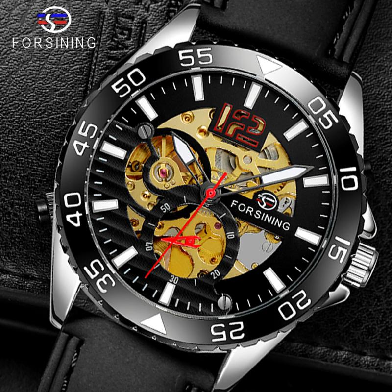 Wristwatches Luxury FORSINING Design Transparent Skeleton Dial Mens Watches Fashion Automatic Mechanical Watch Relogio Masculino, Type 4
Wristwatches Luxury FORSINING Design Transparent Skeleton Dial Mens Watches Fashion Automatic Mechanical Watch Relogio Masculino, Type 4