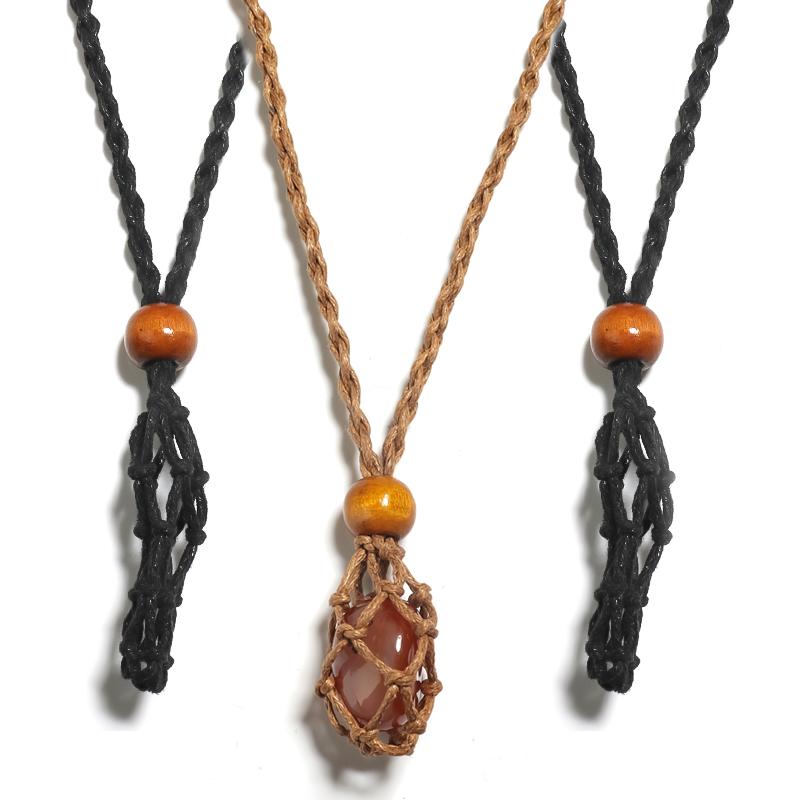 Pendant Necklaces Wholesale Rough Stone Necklace Accessories Simple Adjustable Wax Rope Length 70cm Hanging 3.5cm
Pendant Necklaces Wholesale Rough Stone Necklace Accessories Simple Adjustable Wax Rope Length 70cm Hanging 3.5cm