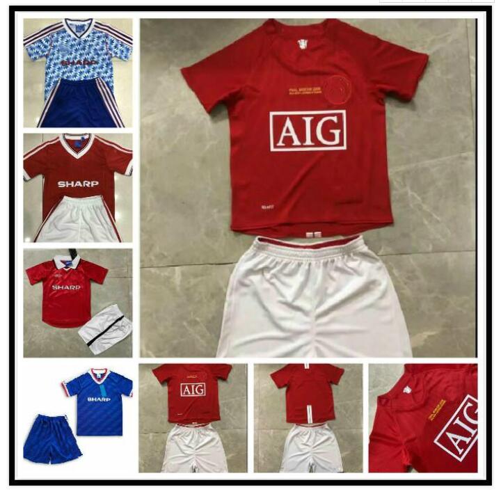 Kids kit Manchester BECKHAM GIGGS SOLSKJAER RETRO soccer jersey final 1984 1985 1986 1990 1992 1998 1999 2000 2007 2008 MAN UTD Classic boys football shirt uniform, Multi
Kids kit Manchester BECKHAM GIGGS SOLSKJAER RETRO soccer jersey final 1984 1985 1986 1990 1992 1998 1999 2000 2007 2008 MAN UTD Classic boys football shirt uniform, Multi