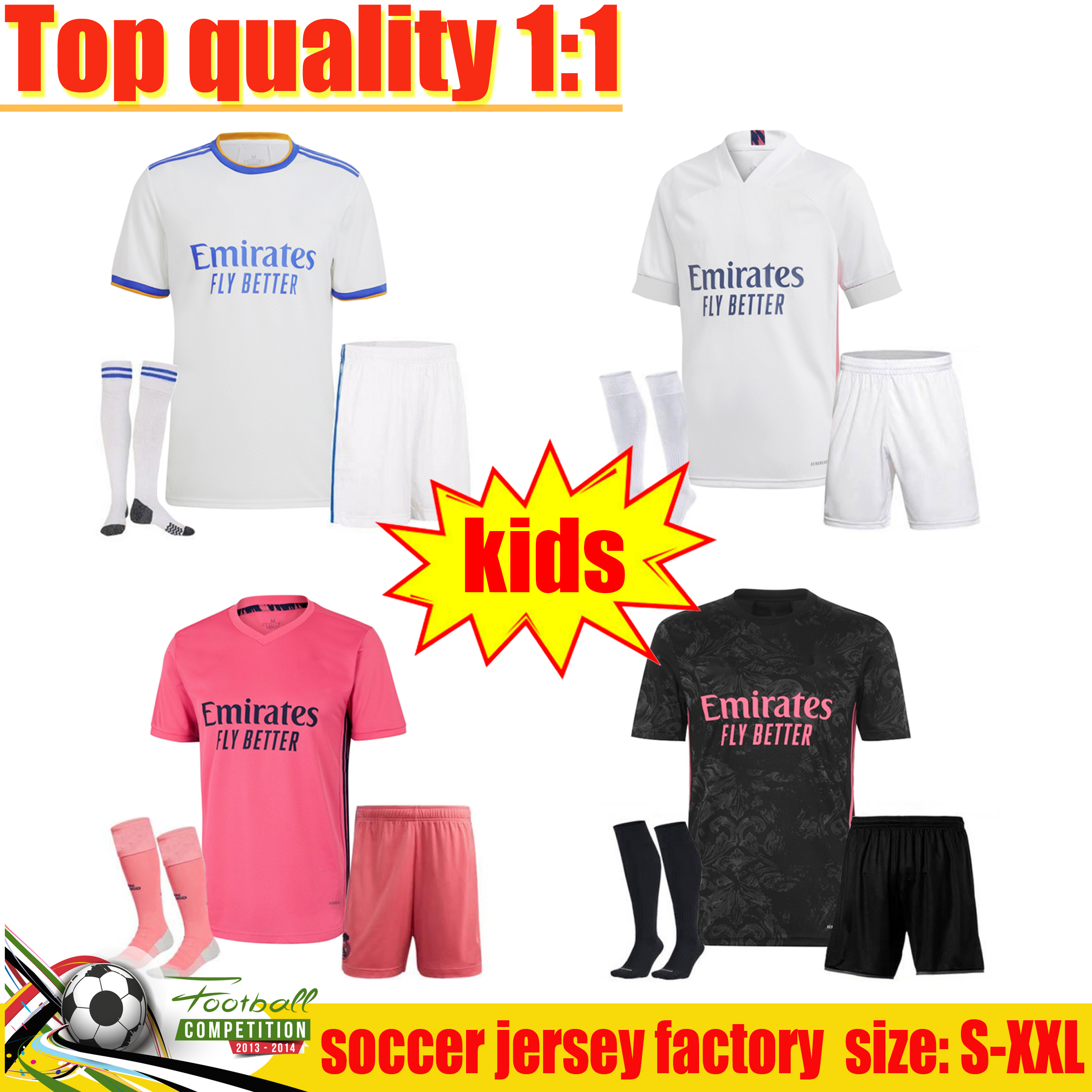 Player Fans Version soccer jersey BENZEMA Camiseta Primera Equipación Blanca 21/22 HAZARD ASENSIO CASEMIRO SERGIO RAMOS Football shirt kids Kit sock, Black;yellow
Player Fans Version soccer jersey BENZEMA Camiseta Primera Equipación Blanca 21/22 HAZARD ASENSIO CASEMIRO SERGIO RAMOS Football shirt kids Kit sock, Black;yellow