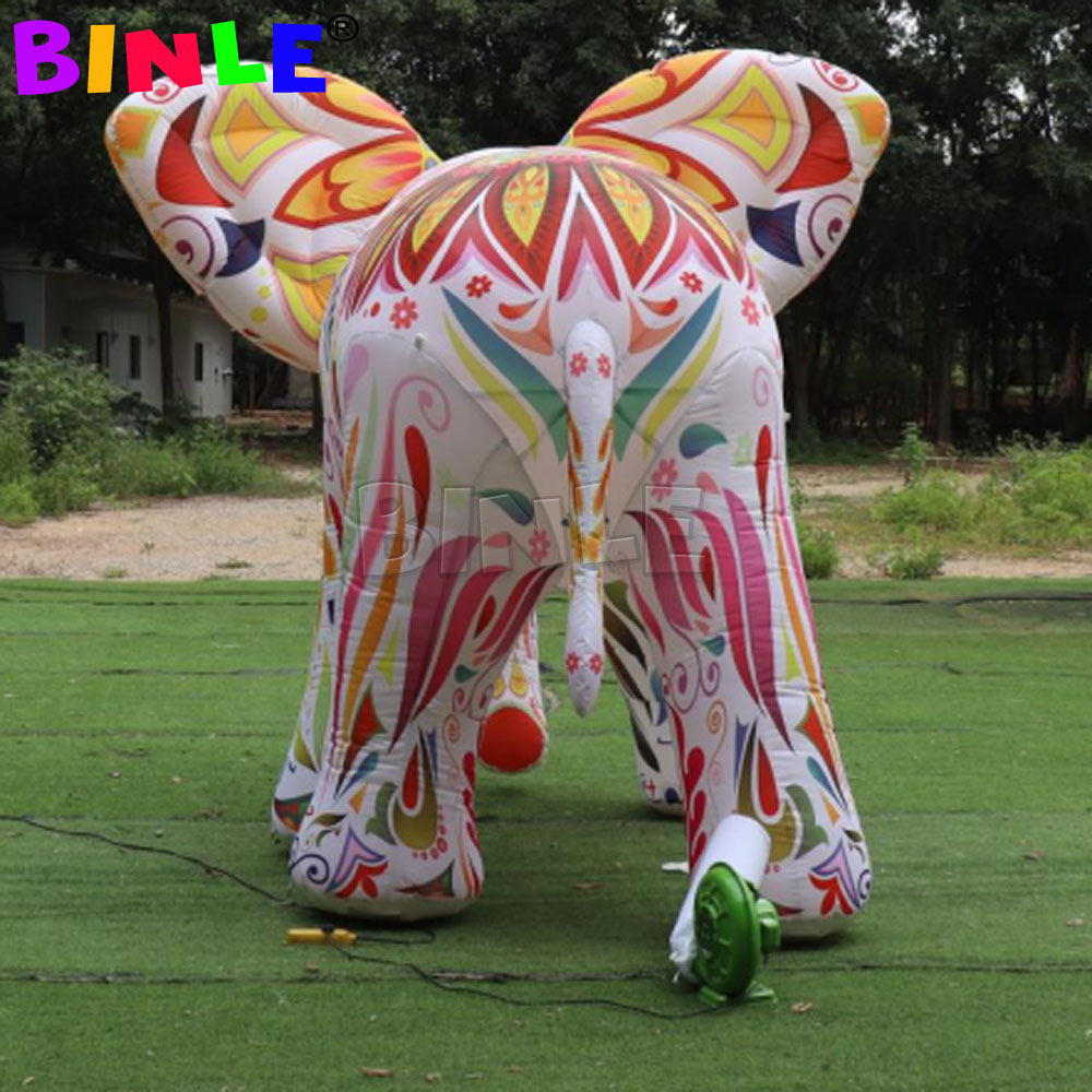 Stage Colorful Large Inflatable Elephant Cartoon Decoration For Party/Event/Concert