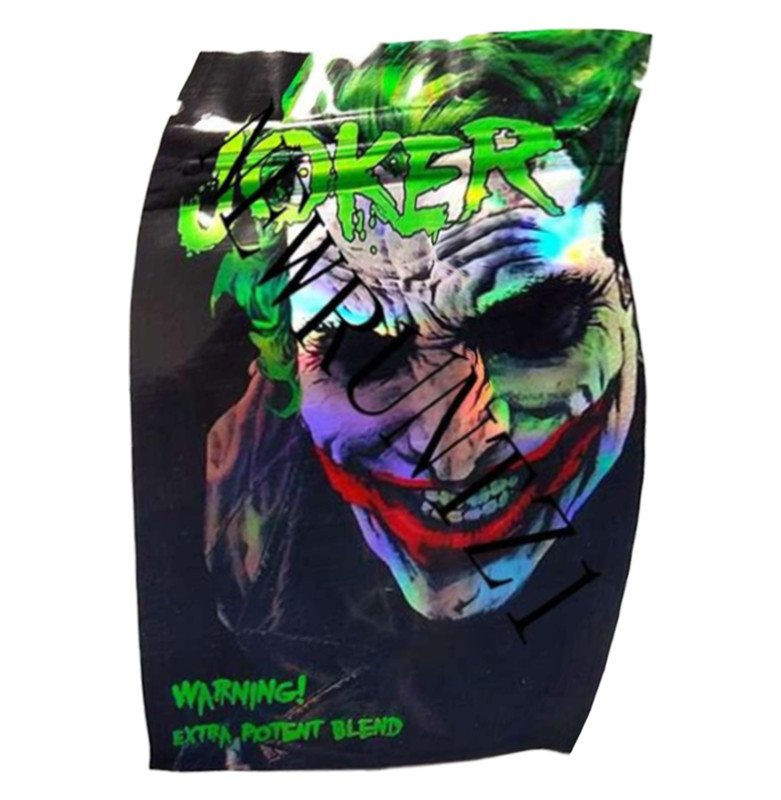 JOKER mylar bag zipper pouch package 
JOKER mylar bag zipper pouch package