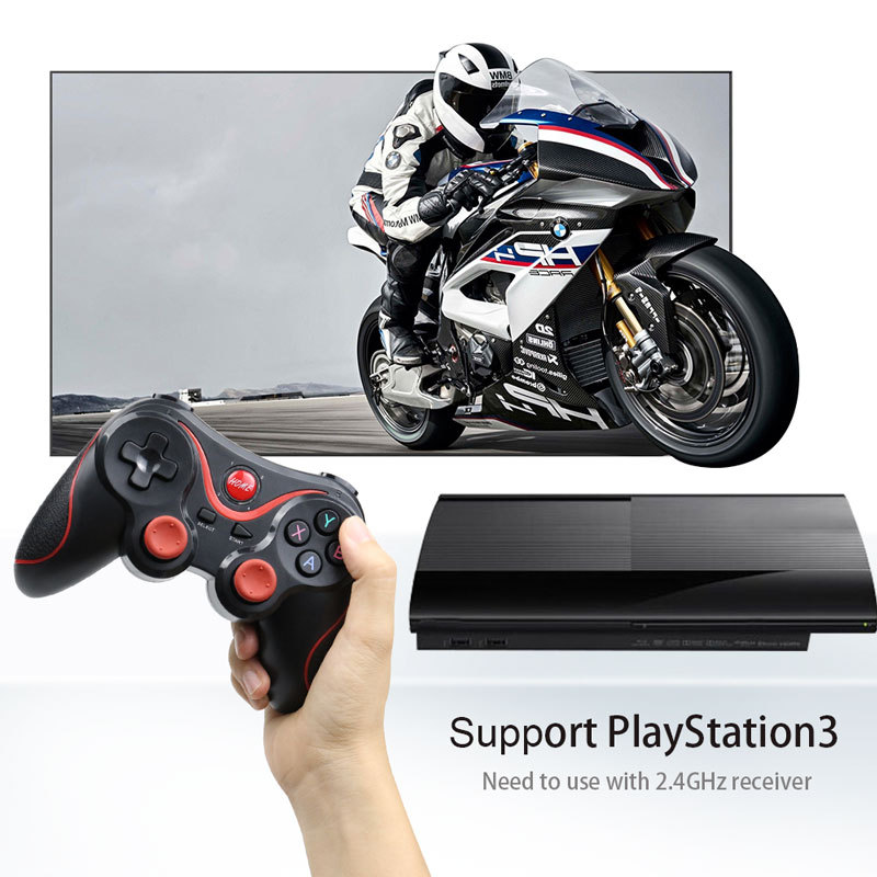 Wireless Joystick Gamepad PC Game Controller Remote Bluetooth-compatible Joystick For Mobile Phone Tablet TV Box Holder