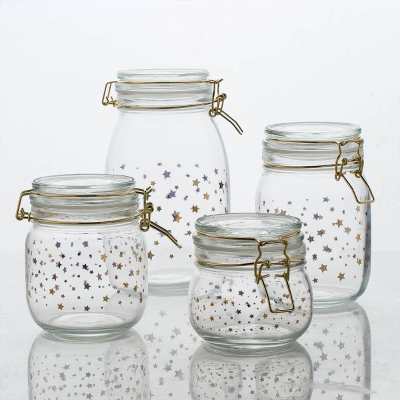 Storage Bottles & Jars Star Kitchen Food Sealed With Cover Coffee Sugar Tea Glass Jar Grains Container Candy
Storage Bottles & Jars Star Kitchen Food Sealed With Cover Coffee Sugar Tea Glass Jar Grains Container Candy