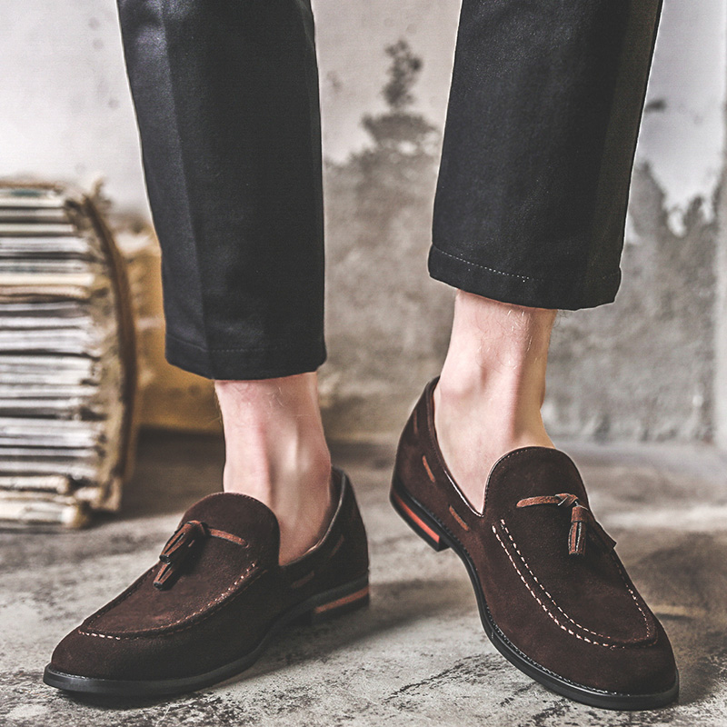 Suede Leather Men Loafer Shoes Fashion Male Boat Shoes Casual Shoes Man Party Wedding Footwear, Black
Suede Leather Men Loafer Shoes Fashion Male Boat Shoes Casual Shoes Man Party Wedding Footwear, Black