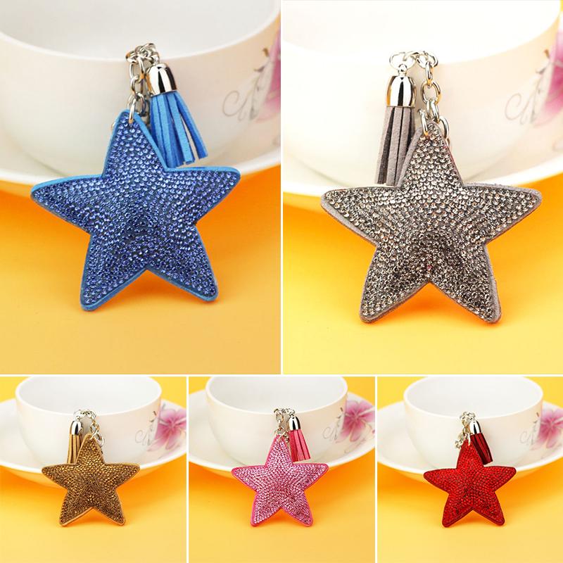 Keychains Crystal Rhinestone Star Keychain For Women Novelty Souvenir Gifts Key Chain Ring Hang Bag Charms Pendant 6C2418
Keychains Crystal Rhinestone Star Keychain For Women Novelty Souvenir Gifts Key Chain Ring Hang Bag Charms Pendant 6C2418