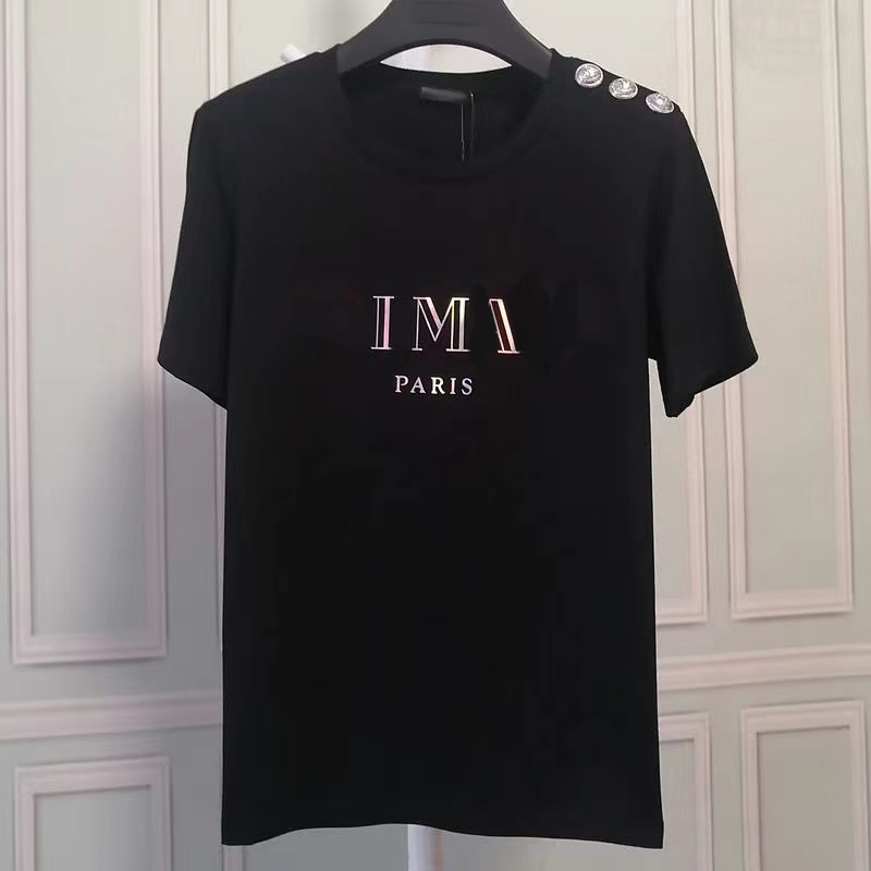 Designer Mens bronzing T Shirt Womens Letter Print button Short Sleeve Round Neck letters Tees Polo Asian Size
Designer Mens bronzing T Shirt Womens Letter Print button Short Sleeve Round Neck letters Tees Polo Asian Size