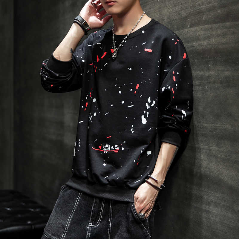 LIFENWENNA Hand-Painted Sweatshirts Men/Women Hoodies Art Painted Sweatshirt Winter Loose Tops 210528