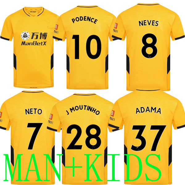 21 22 Wolves soccer jerseys Wanderers fans home yellow NEVES NETO 7 RAUL 2021 2022 ADAMA FÁBIO SILVA PODENCE OTTO football shirt men + kids kit uniforms, Away+patch
21 22 Wolves soccer jerseys Wanderers fans home yellow NEVES NETO 7 RAUL 2021 2022 ADAMA FÁBIO SILVA PODENCE OTTO football shirt men + kids kit uniforms, Away+patch