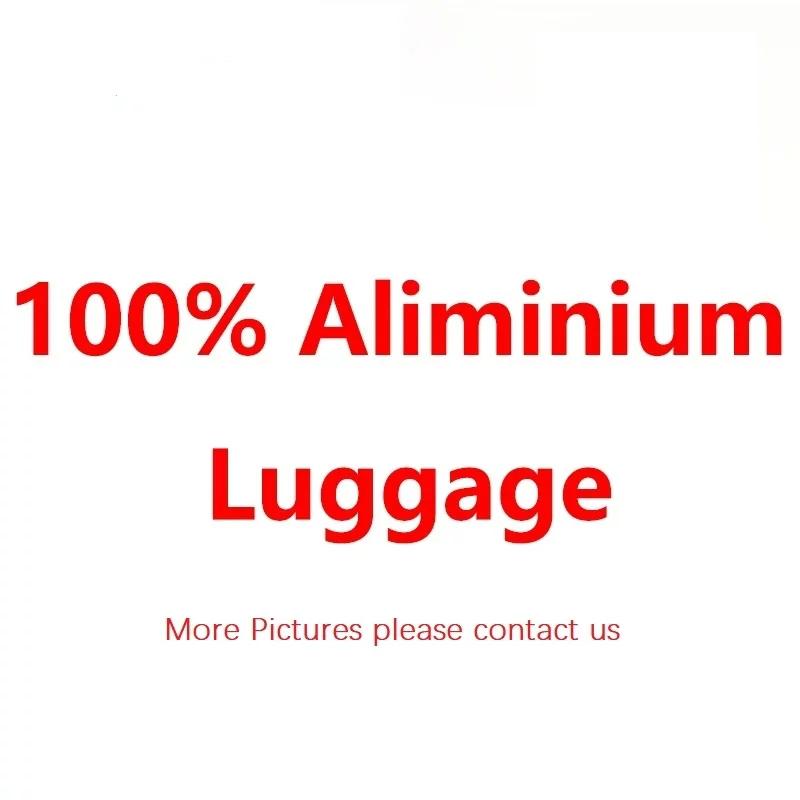 Luxury Classic Design 20/24/26/29 Inch Luggage 100% High Quality Aluminum-magnesium Spinner Brand Travel Suitcase Suitcases