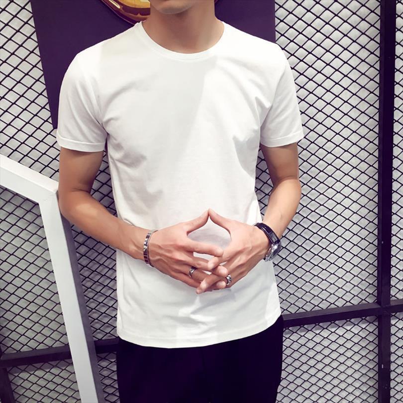 fashion loose slim casual men t shirt trendy basic summer white short sleeve stretch solid tees soft male clothing, White;black
fashion loose slim casual men t shirt trendy basic summer white short sleeve stretch solid tees soft male clothing, White;black