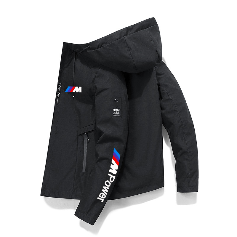2021 New Men's Casual Bmw Print Jacket Spring and Autumn Windbreaker Hoodie Zipper Waterproof Fishing Top Hot, Black
2021 New Men's Casual Bmw Print Jacket Spring and Autumn Windbreaker Hoodie Zipper Waterproof Fishing Top Hot, Black