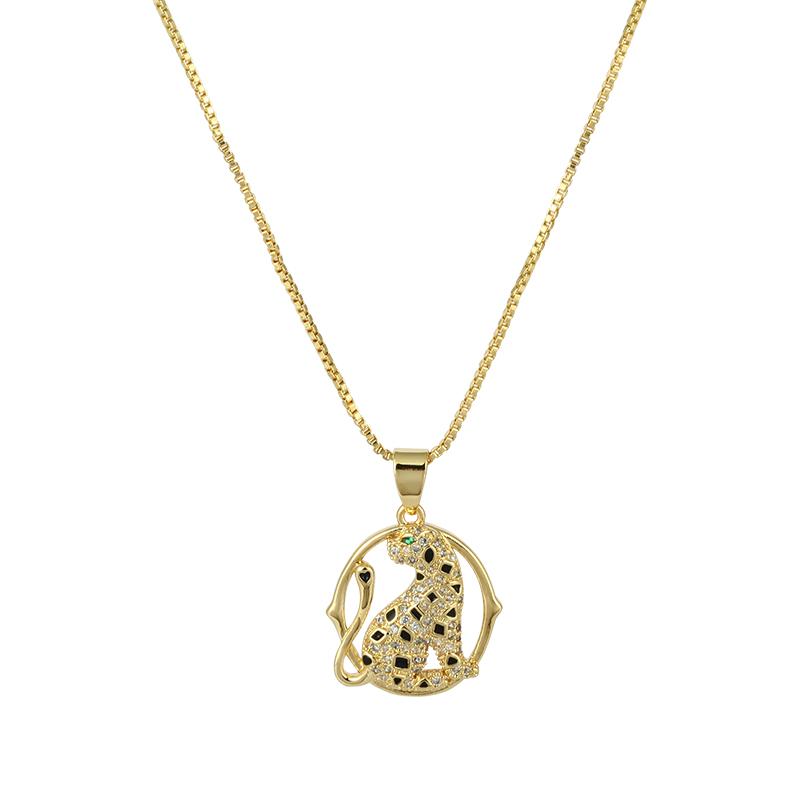 Pendant Necklaces Daihe Hip Hop Gold Plated Spotted Leopards Necklace Women Adjustable Micro Inlay 3A Zircon Copper Female Gift
Pendant Necklaces Daihe Hip Hop Gold Plated Spotted Leopards Necklace Women Adjustable Micro Inlay 3A Zircon Copper Female Gift