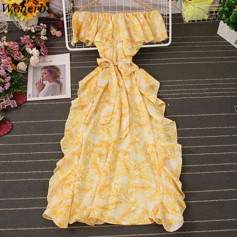 Summer Dress Beach Style Floral Print Off Shoulder Sexy Robe Bohemian Vestidos De Mujer Short Sleeve Woman Dresses A-line 210422