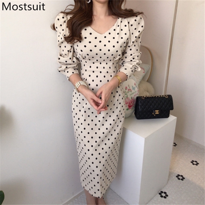 Spring Corduroy Dot Print Korean Women Dress Lantern Sleeve V-neck Lace-up Bow Fashion Elegant Office Dresses Vestidos 210518, Apricot
Spring Corduroy Dot Print Korean Women Dress Lantern Sleeve V-neck Lace-up Bow Fashion Elegant Office Dresses Vestidos 210518, Apricot