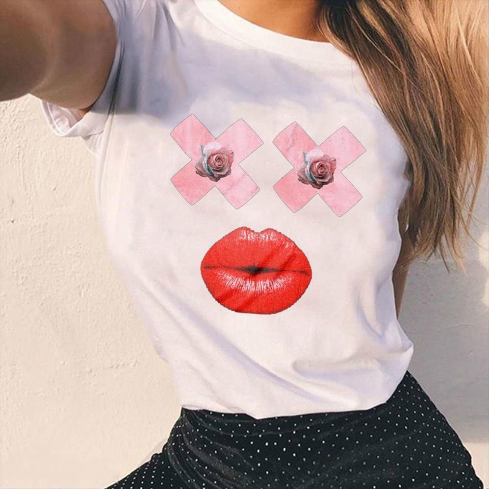 red lip print women t shirts short sleeve o neck loose tee female camisetas mujer, White
red lip print women t shirts short sleeve o neck loose tee female camisetas mujer, White