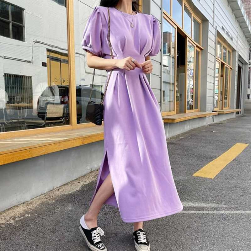 Fashion Summer Casual Sports Sweashirt Dress Women Chic Ruched Puff Sleeve High Waist Solid Sexy Split Long Dresses 210526, Photo color
Fashion Summer Casual Sports Sweashirt Dress Women Chic Ruched Puff Sleeve High Waist Solid Sexy Split Long Dresses 210526, Photo color