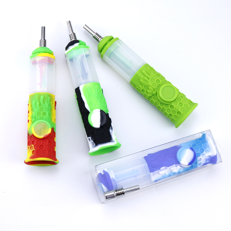 Honeybee Octagonal Silicone Pipe Water Pipes Oilrig Burner Tobacco Smoking Glass Bongs Dabs Rig Nectar Collector kits
Honeybee Octagonal Silicone Pipe Water Pipes Oilrig Burner Tobacco Smoking Glass Bongs Dabs Rig Nectar Collector kits
