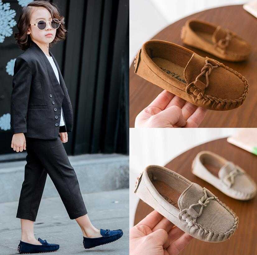 Kids Leather Shoes Baby Casual Shoes Girls Loafers All Sizes 21-35 Boys Slip-on Soft Breathable Sport Shoes Girls Party Sneakers X0703