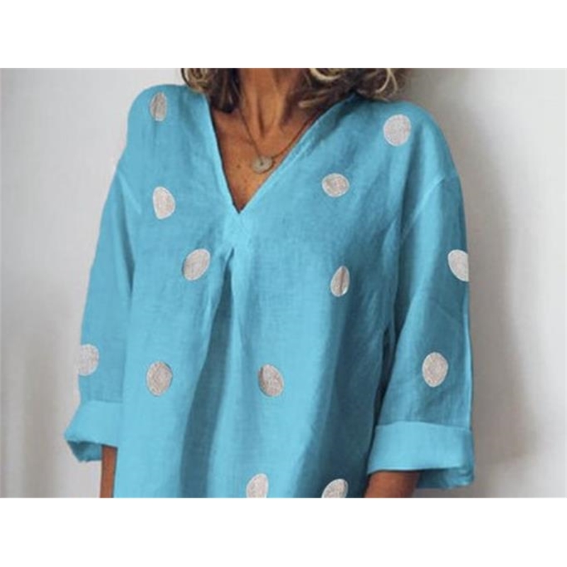 Fashion Stylist Dress Womens Summer V-Neck Dresses Casual Polka Dot Loose Split Dress Fashion Female Apparel, Black;gray
Fashion Stylist Dress Womens Summer V-Neck Dresses Casual Polka Dot Loose Split Dress Fashion Female Apparel, Black;gray