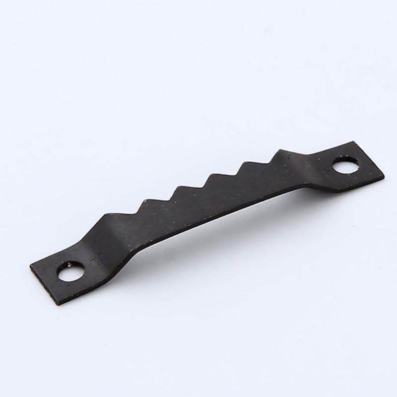 Hooks & Rails 150Pcs Serrated Creative Single Hole Picture Frame Hangers Holders With 300Pcs Screws(Black)