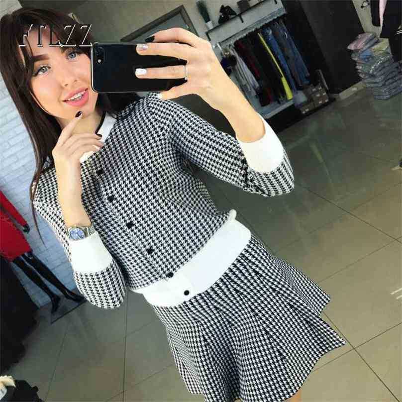 Woman outfit fashion two piece sets autumn single breasted Cardigan top + a-line skirt suits women knitted tracksuits 210525, Pink
Woman outfit fashion two piece sets autumn single breasted Cardigan top + a-line skirt suits women knitted tracksuits 210525, Pink