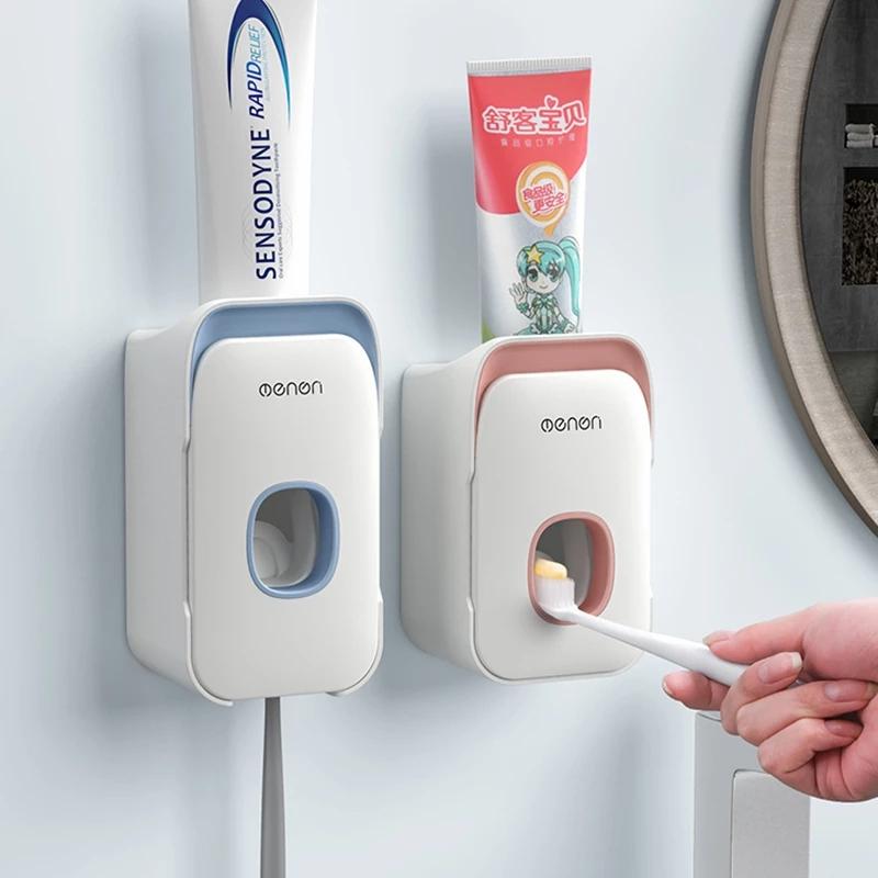 Bathroom Accessories Set Automatic Toothpaste Dispenser Toothbrush Holder Wall Mount Storage Rack Squeezer Bath Accessory
Bathroom Accessories Set Automatic Toothpaste Dispenser Toothbrush Holder Wall Mount Storage Rack Squeezer Bath Accessory