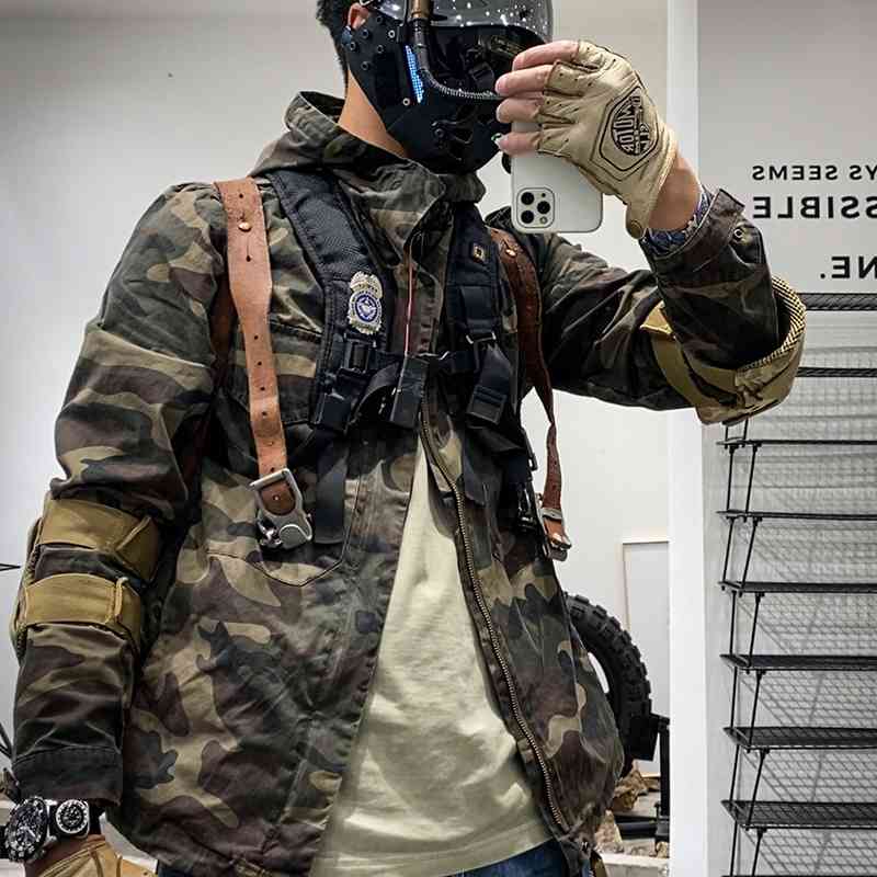 AMI Khaki M65 functional men' hooded tooling tactical camouflage jacket tough man, Black 7 days later
AMI Khaki M65 functional men' hooded tooling tactical camouflage jacket tough man, Black 7 days later