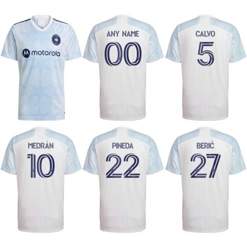 2021 2022 Chicago Soccer Jerseys CALVO MEDRAN PINEDA BERIC home away MLS Fire FC 21 22 football shirt
2021 2022 Chicago Soccer Jerseys CALVO MEDRAN PINEDA BERIC home away MLS Fire FC 21 22 football shirt