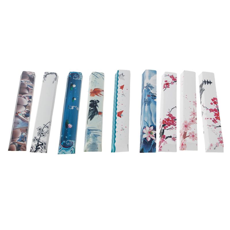 Replace SpaceBar Keycap PBT Five Sides Dye-Subbed Spacebar 6.25U Cherry Profile Space Bar Keycap for DIY Mechanical Keyboard