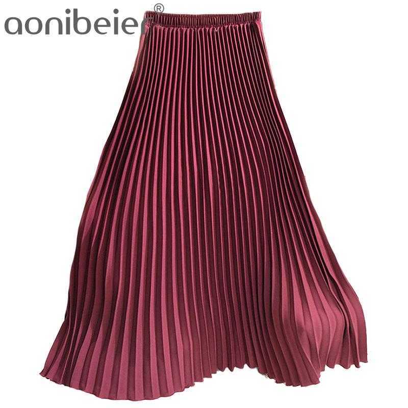 Women Maxi Skirts Spring Elastic High Waist Pleated Black Yellow Length 90cm Vintage Womens Long 210604
Women Maxi Skirts Spring Elastic High Waist Pleated Black Yellow Length 90cm Vintage Womens Long 210604
