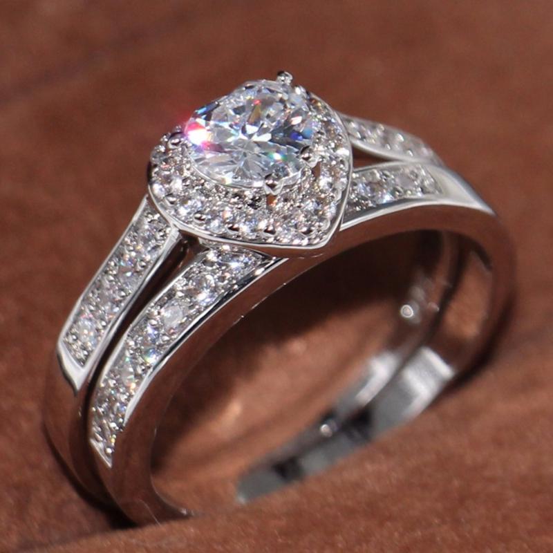 Cluster Rings 50% Big Promotion Luxury Jewelry 10KT White Gold Filled Pear Cut 5A Zirconia CZ Women Wedding Bridal Heart Ring Set Gift
Cluster Rings 50% Big Promotion Luxury Jewelry 10KT White Gold Filled Pear Cut 5A Zirconia CZ Women Wedding Bridal Heart Ring Set Gift