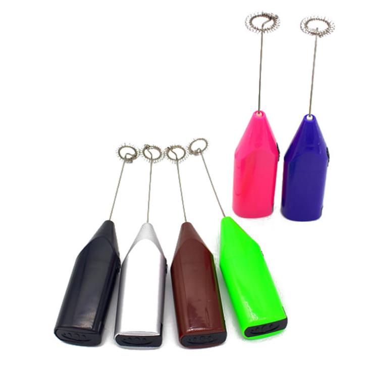 Handheld Stainless Steel Coffee Milk Frother Tool Foamer Drink Electric Whisk Mixer Battery Operated Kitchen Egg Beater Stirrer SN3090