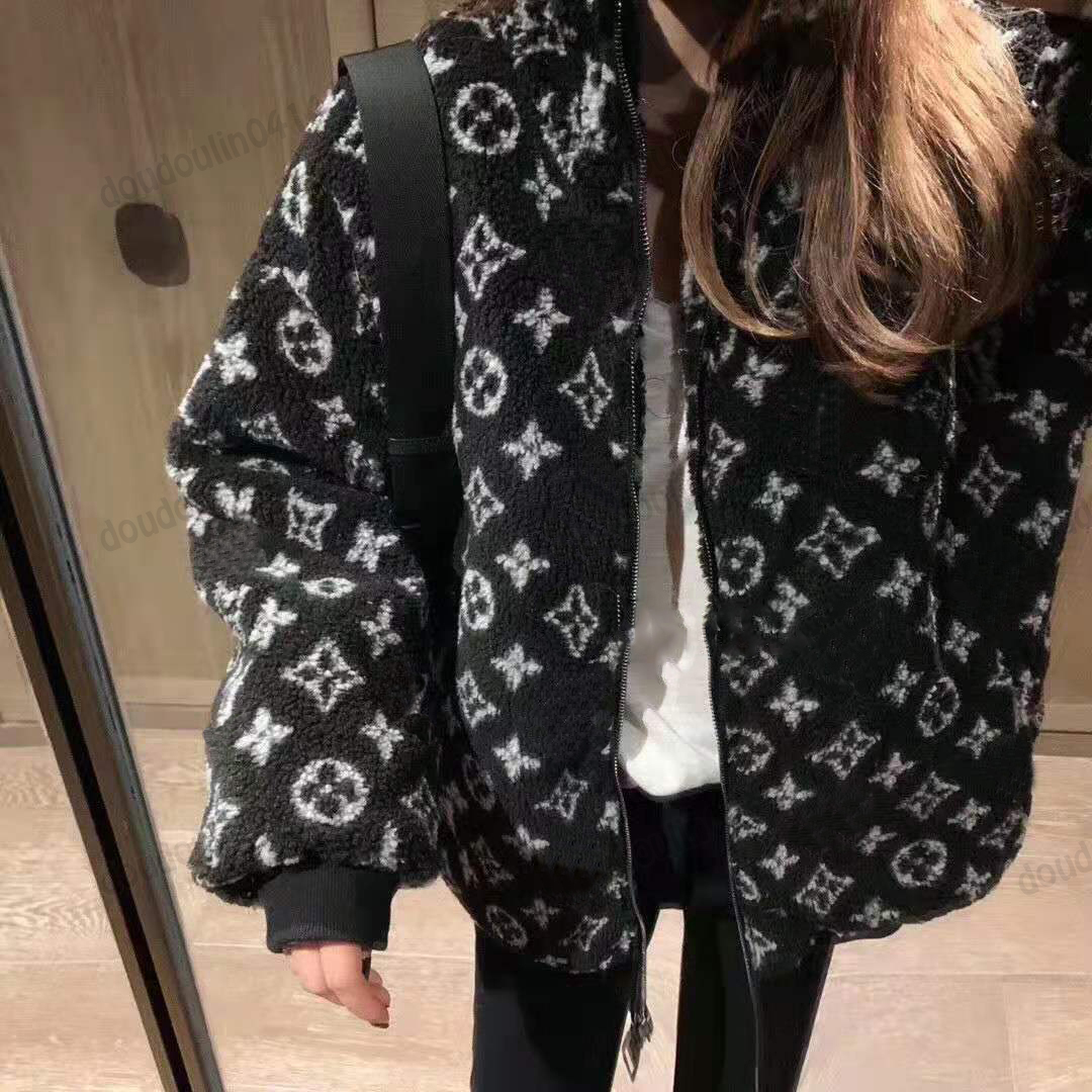Women' Jackets Fall/Winter jacquard collar with heavy lamb coat Loose jacket in matching style -XL, White
Women' Jackets Fall/Winter jacquard collar with heavy lamb coat Loose jacket in matching style -XL, White