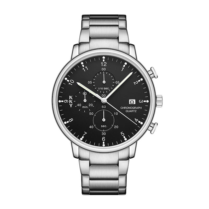 Wristwatches KKY Fashion Business Sport Watches For Men Top Military Chronograph Wrist Watch Male Clock 2021 Relogio Masculino, White
Wristwatches KKY Fashion Business Sport Watches For Men Top Military Chronograph Wrist Watch Male Clock 2021 Relogio Masculino, White