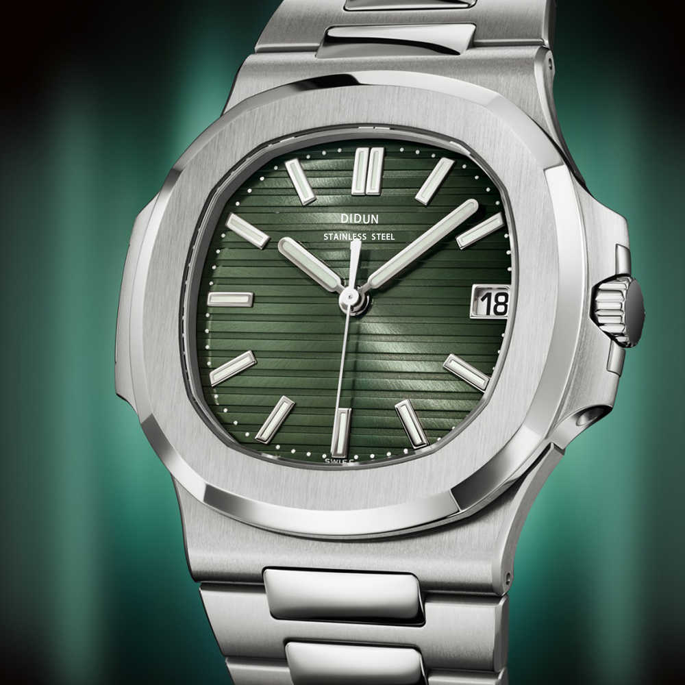 DIDUN Men Top Brand Luxury Watches Male steel Quartz Watch Fashion Casual Sports Business WristWatch Nautilus men watch, Silver
DIDUN Men Top Brand Luxury Watches Male steel Quartz Watch Fashion Casual Sports Business WristWatch Nautilus men watch, Silver