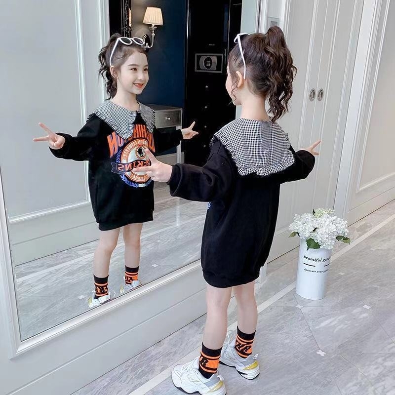 Girls' net red sweater spring autumn 2021 new Korean version of foreign style children's top girls' middle and long T-shirt skirt
Girls' net red sweater spring autumn 2021 new Korean version of foreign style children's top girls' middle and long T-shirt skirt