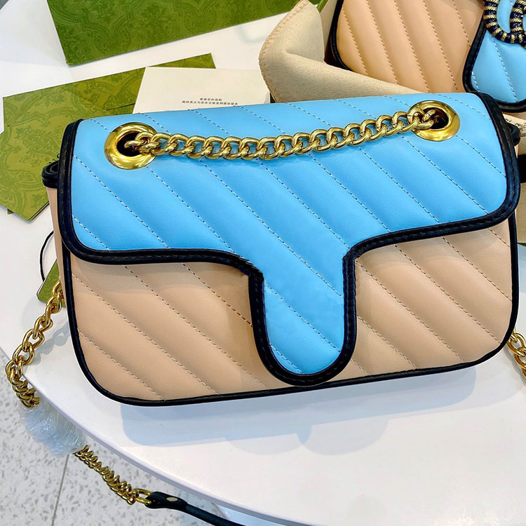 Classic messenger bag ladies Two-tone shoulder crossbody bags designer chain purses Fahion Satchels 3 sizes, Split
Classic messenger bag ladies Two-tone shoulder crossbody bags designer chain purses Fahion Satchels 3 sizes, Split