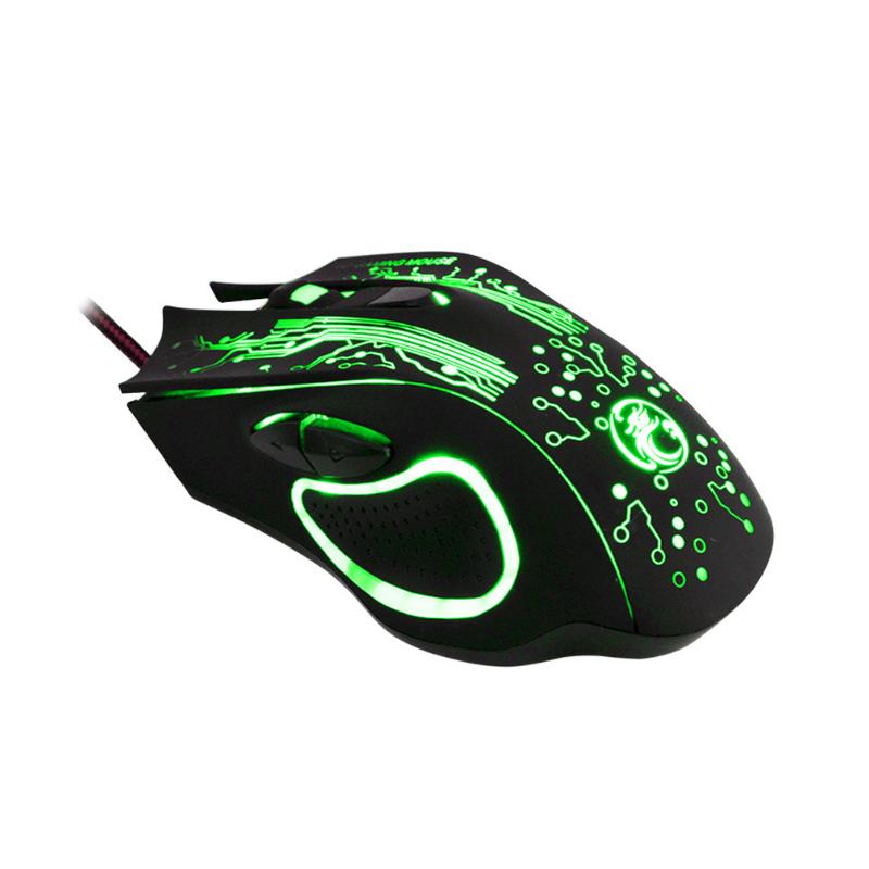 Mice IMICE X9 Gaming Optical Mouse 6 Buttons 4 Gears 2400 DPI Adjustable Gorgeous Backlight USB Wired For Desktop Laptop PC